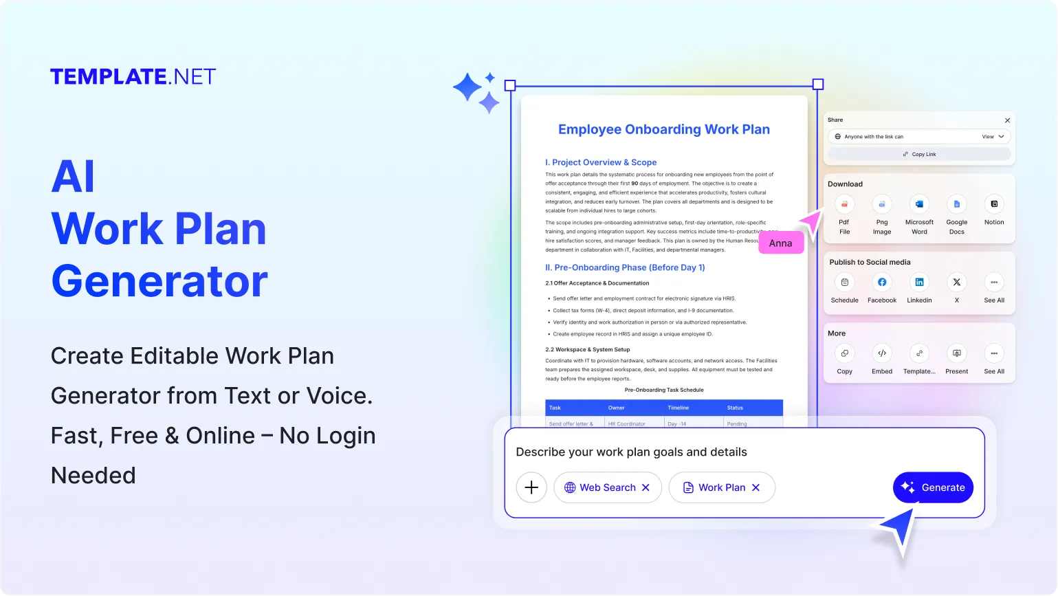 Free AI Work Plan Generator, Free Work Plan Maker [ No Signup ]
